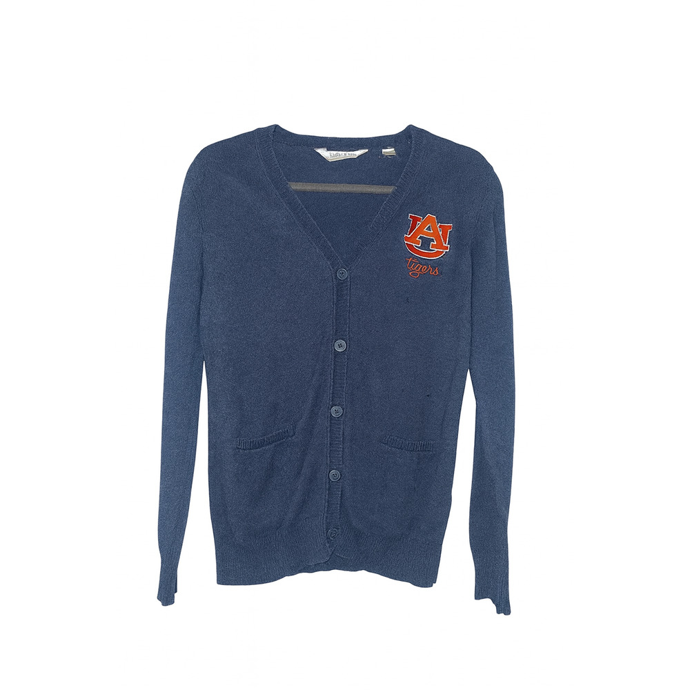 Auburn Lady Vesi Sweater Medium (8-10) Navy Wool Blend Cardigan